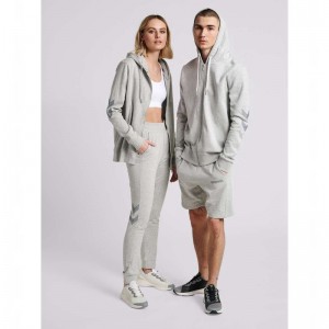 Dámské Mikina s Kapucí Hummel Legacy Zip Šedé | 281416-761