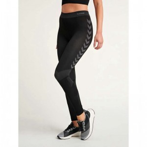 Dámské Punčochové Kalhoty Hummel First Seamless Černé | 523563-314