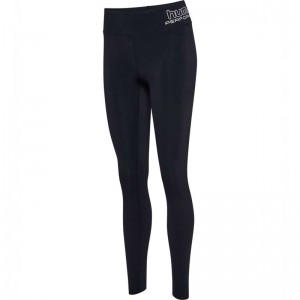 Dámské Punčochové Kalhoty Hummel Te Fundamental Mid Waist Černé | 773580-215