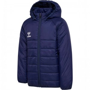 Dětské Bundy Hummel Go Quilted Hood Tmavě Blankyt | 085154-912