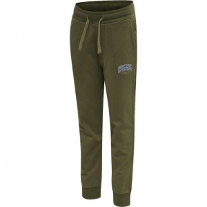 Dětské Kalhoty Hummel Fast Olivy Zelené | 614247-715