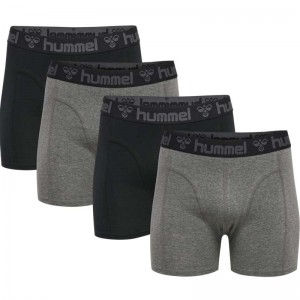 Pánské Boxer Hummel Marston 4-pack Černé | 102088-631