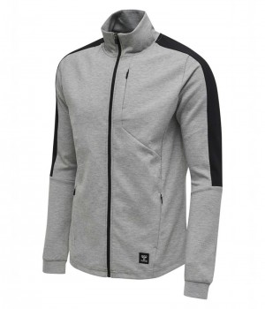 Pánské Bundy Hummel Tropper Zip Šedé | 828573-608