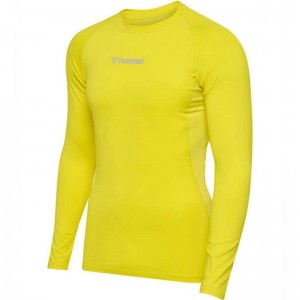 Pánské Základní Vrstva Hummel Bl Performance L/S Žluté | 356084-035