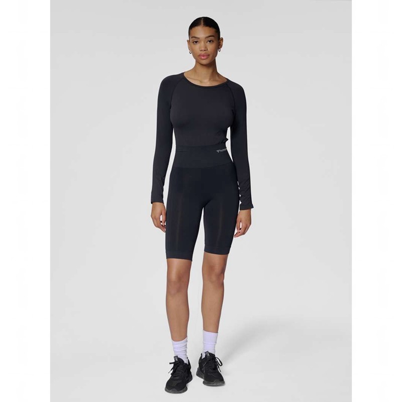 Dámské Kraťasy Hummel Tif Seamless Cyling Černé | 846960-784