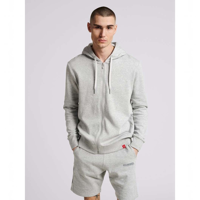Dámské Mikina s Kapucí Hummel Legacy Zip Šedé | 281416-761