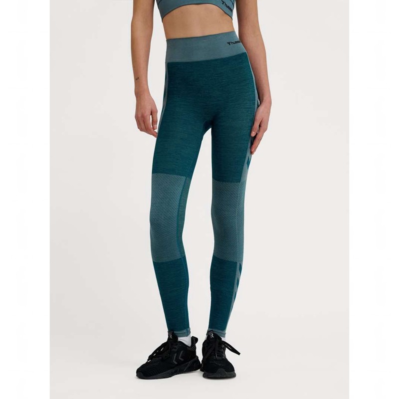 Dámské Punčochové Kalhoty Hummel Clea Seamless Mid Waist Blankyt | 932816-457
