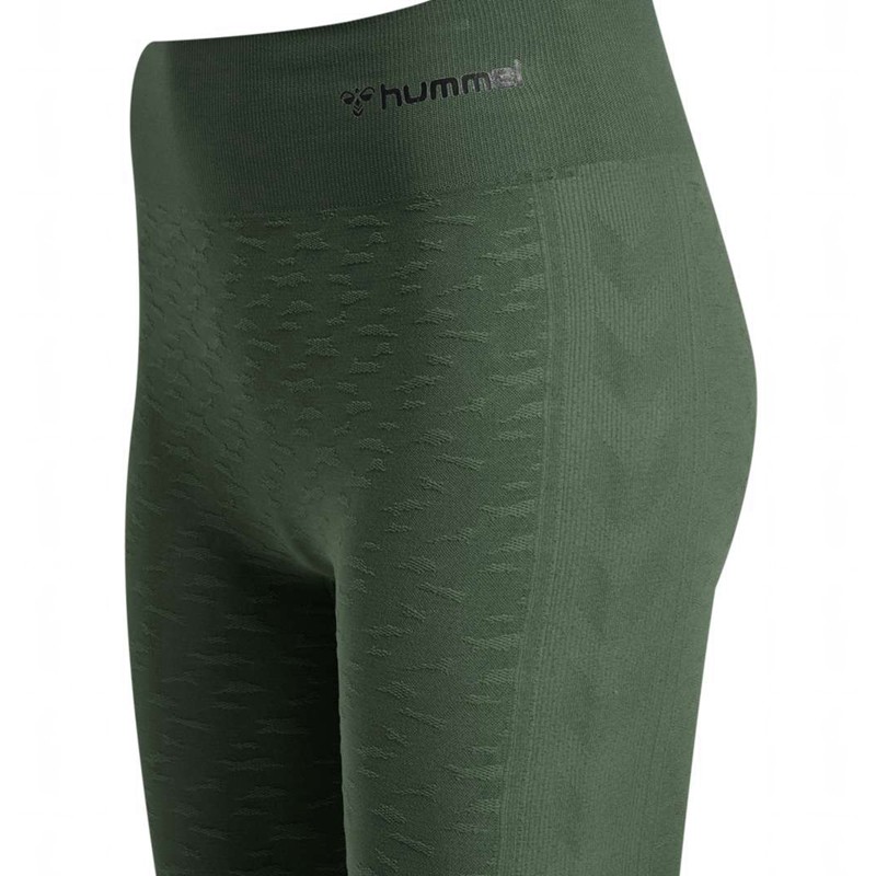 Dámské Punčochové Kalhoty Hummel Mt Focus Seamless Hw Zelene | 919179-260