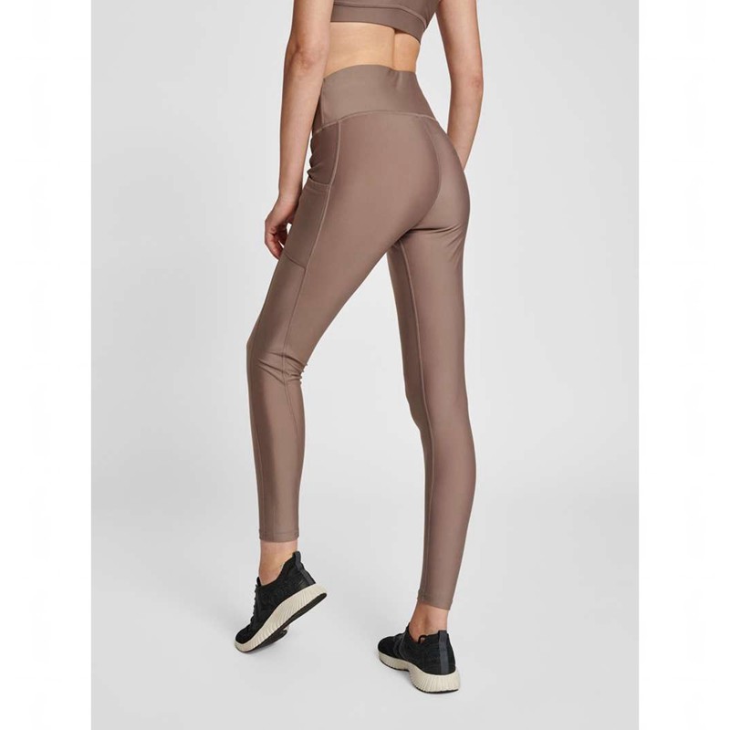 Dámské Punčochové Kalhoty Hummel Te Tola High Waist Béžový | 361153-661
