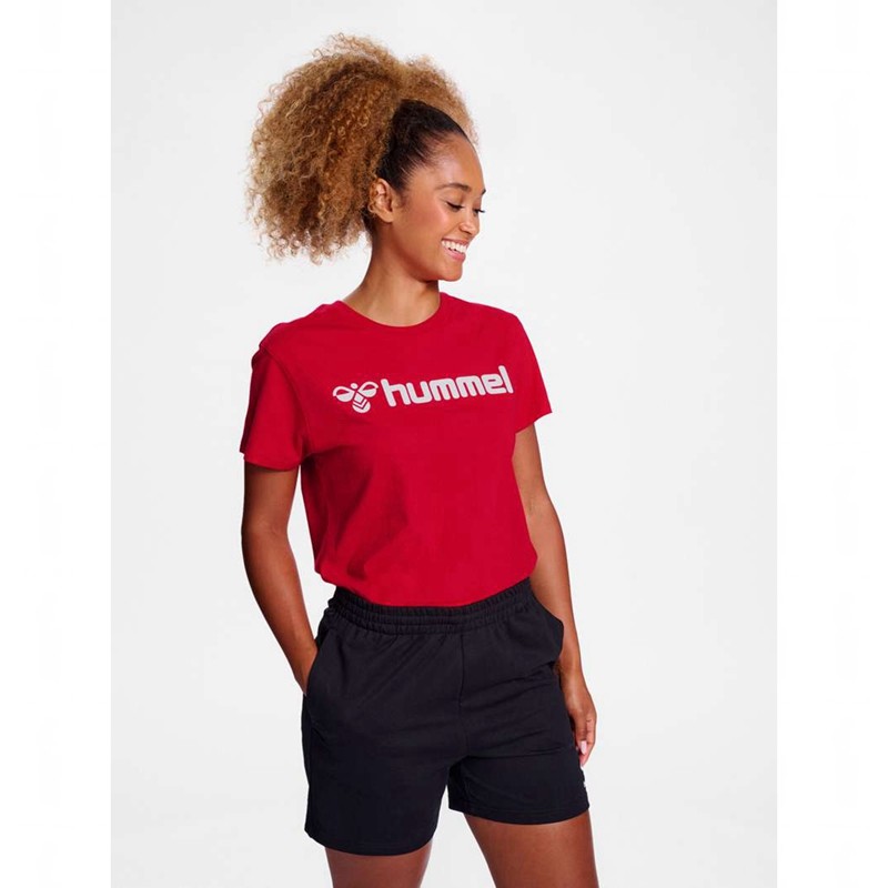 Dámské Sálovky Hummel Go 2.0 Logo S/S Červené | 308927-108