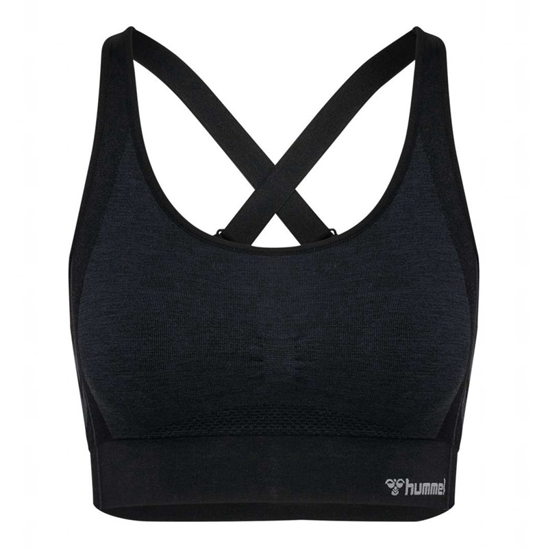 Dámské Sportovní Podprsenka Hummel Mt Shine Seamless Černé | 802628-853