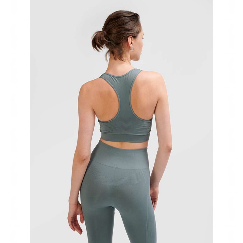Dámské Sportovní Podprsenka Hummel Tif Seamless Top Šedé | 127346-288