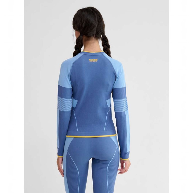 Dámské Tričko Hummel Seamless Tee Ls Blankyt | 912385-998
