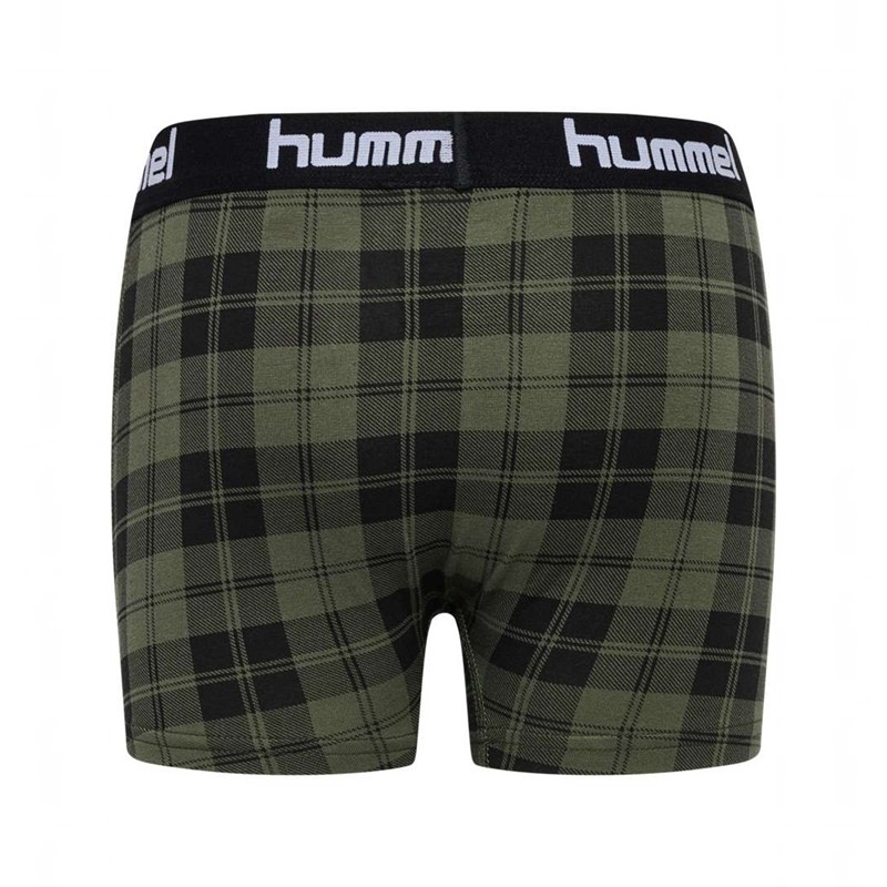 Dětské Boxer Hummel Nolan 2-pack Olivy Zelené | 109193-780