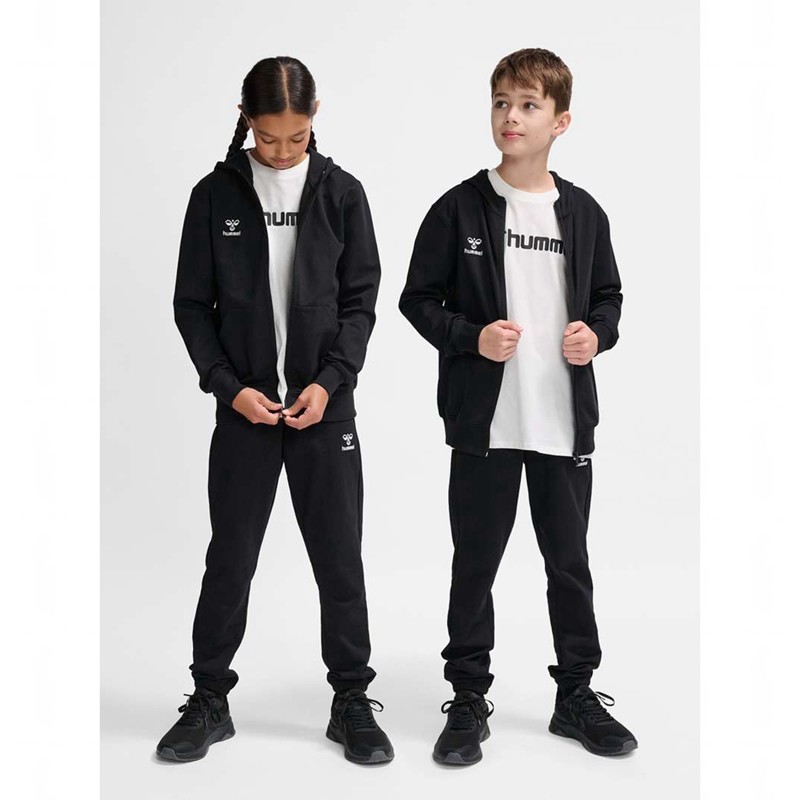 Dětské Mikina s Kapucí Hummel Go 2.0 Zip Černé | 793624-285