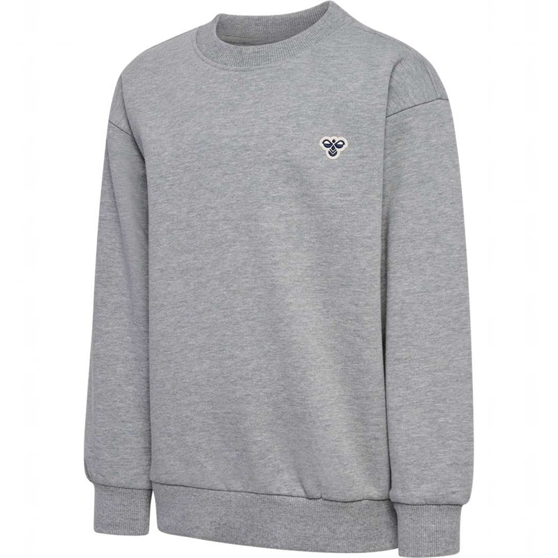 Dětské Mikina s Kapucí Hummel Jr Loose Crewneck Bee Šedé | 028746-558