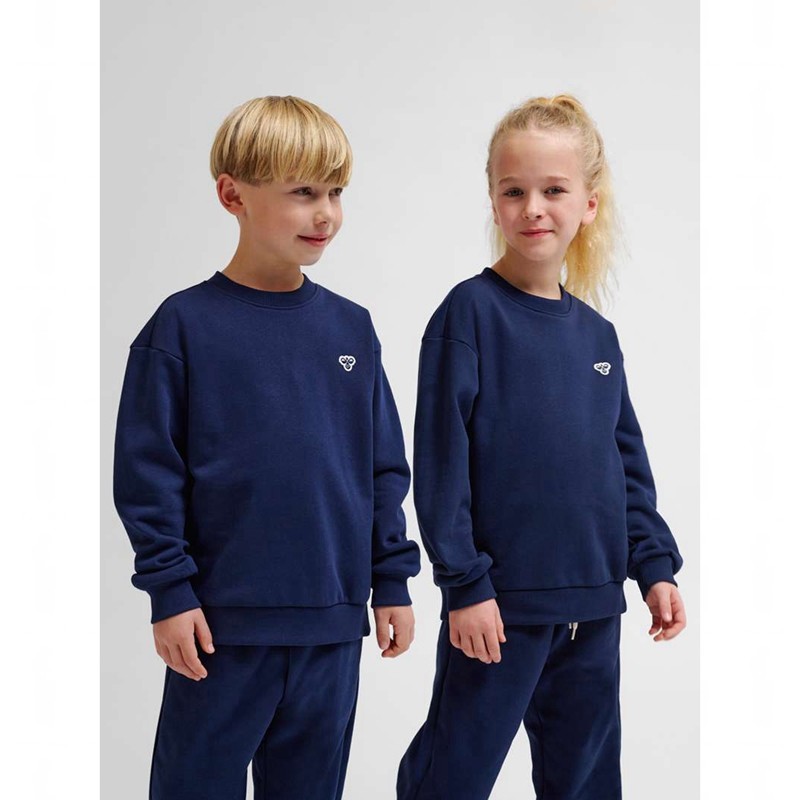 Dětské Rukavice Hummel Jr Loose Crewneck Bee Tmavě Blankyt | 208903-616
