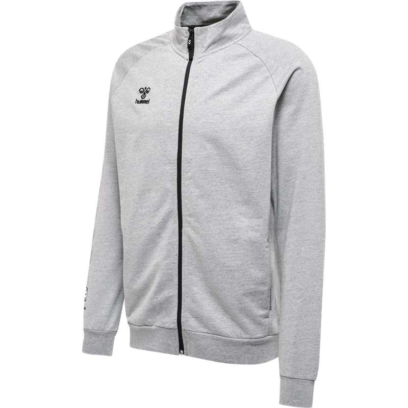 Pánské Bundy Hummel Move Grid Cotton Zip Šedé | 608844-158