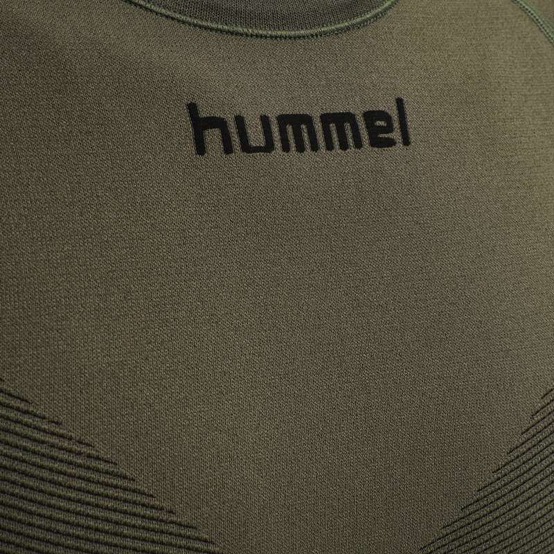 Pánské Dres Hummel Hummel First Seamless S/S Olivy Zelené | 275118-640