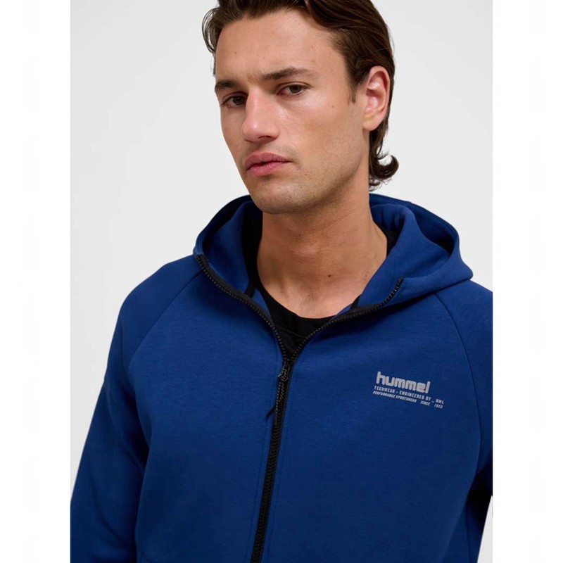 Pánské Mikina s Kapucí Hummel Tech Fleece Regular Zip Blankyt | 776353-913