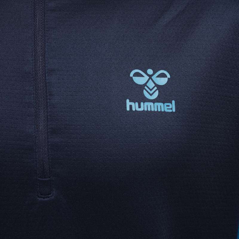 Pánské Mikiny Hummel Ongrid 1/2 Zip Poly Sweat Tmavě Blankyt | 074333-723
