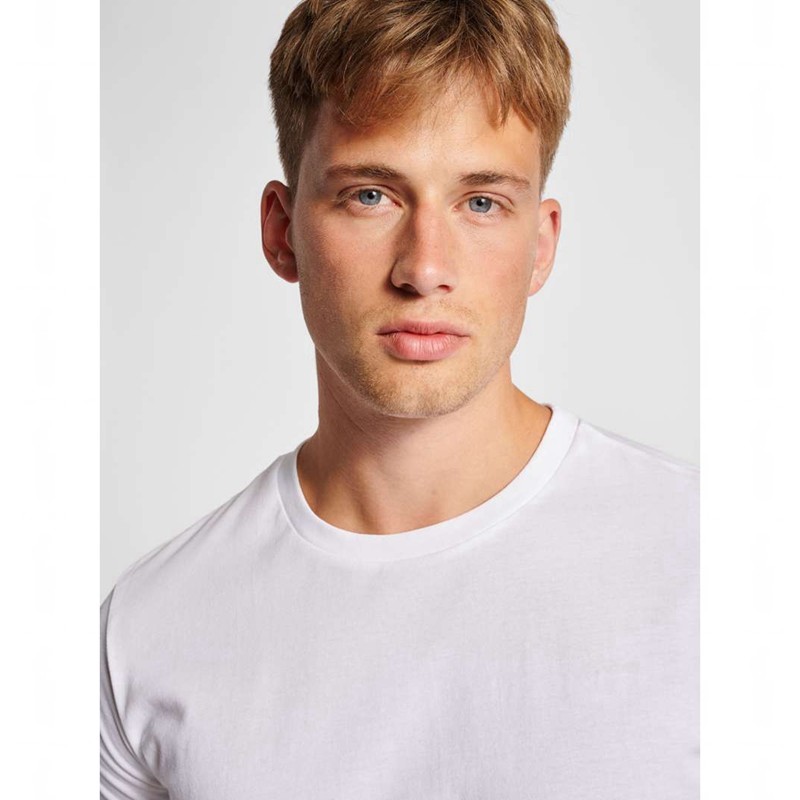 Pánské Tričko Hummel Red Basic S/S Bílé | 692056-952