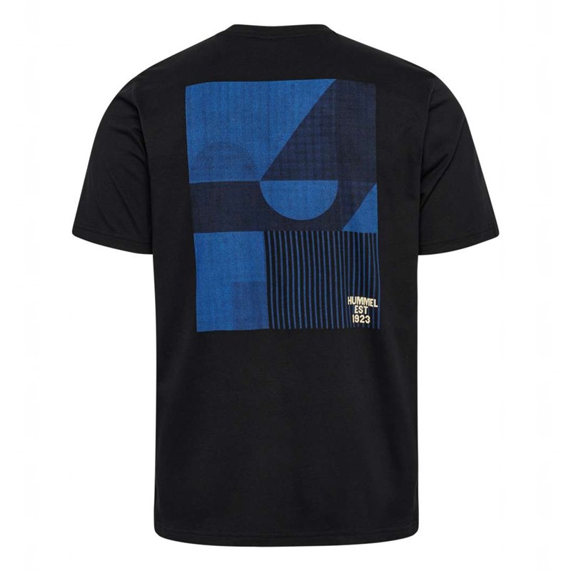Pánské Tričko Hummel Regular Graphic S/S Černé | 245132-771