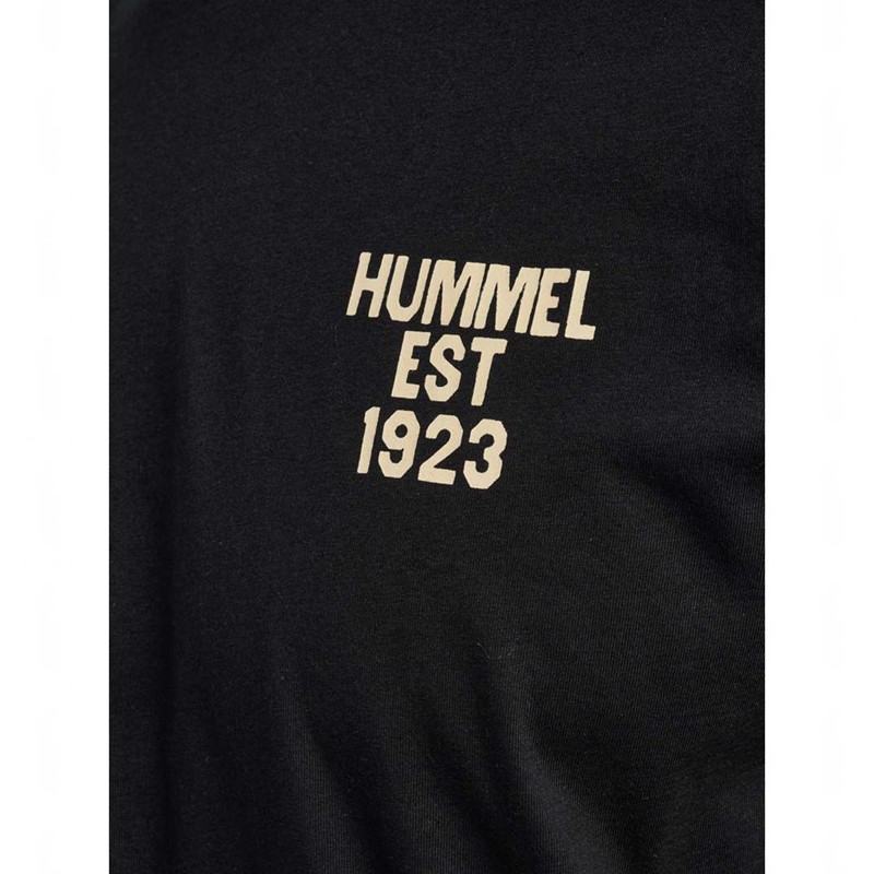 Pánské Tričko Hummel Regular Graphic S/S Černé | 245132-771