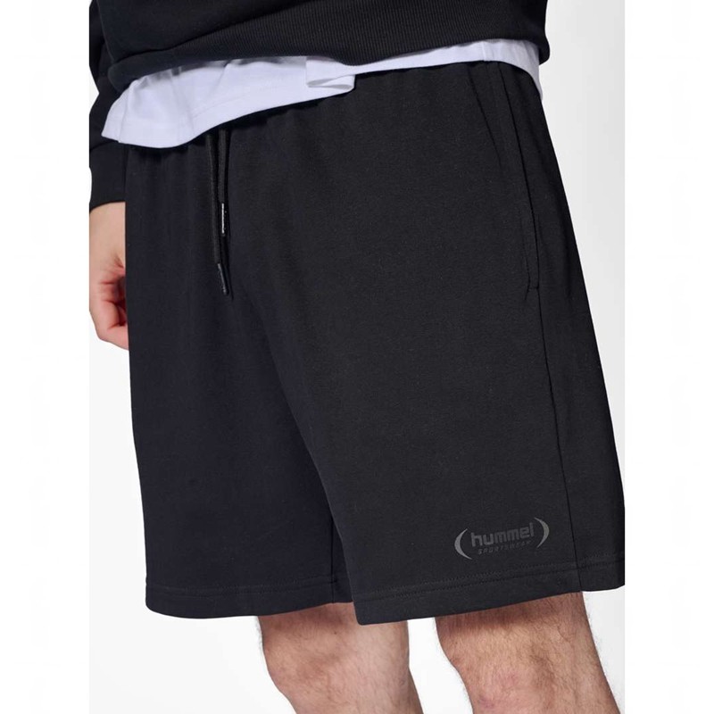 Pánské Šortky Sweat Hummel Felix Černé | 535521-470